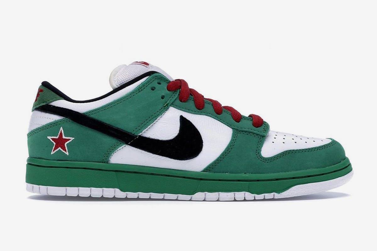 Nike SB's Dunk Low “Heineken\
